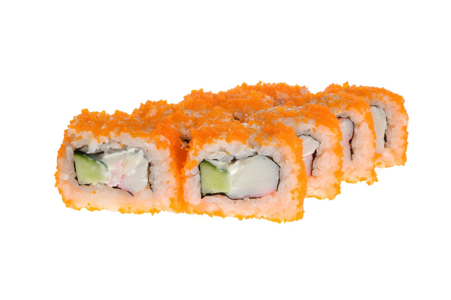 Uramaki surimikurgi ja lendkalamarjaga 260g / 8tk Chef Lunden